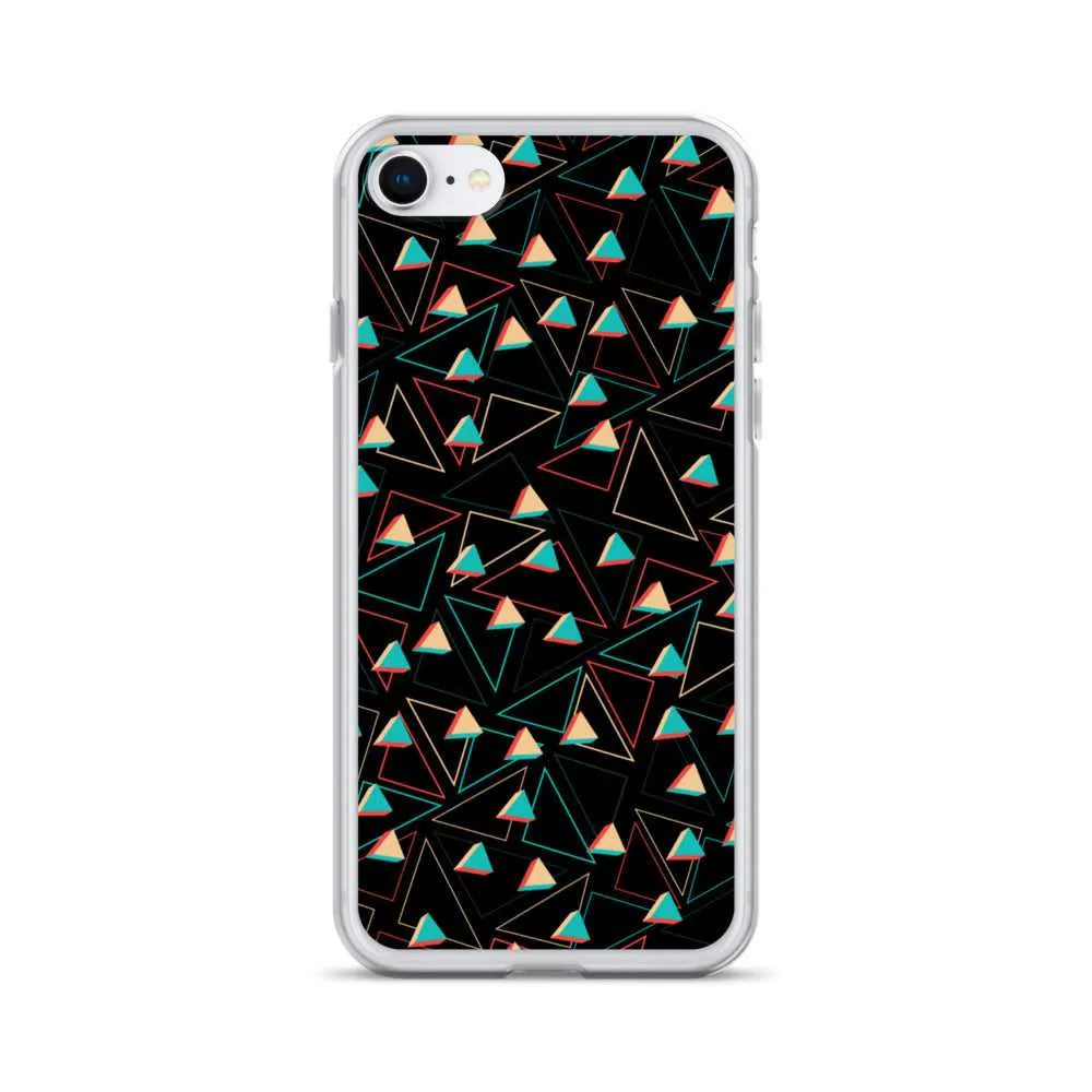 Triangular Candied Black iPhone Case
