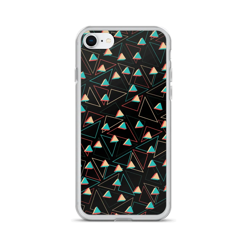 Triangular Candied Black iPhone Case
