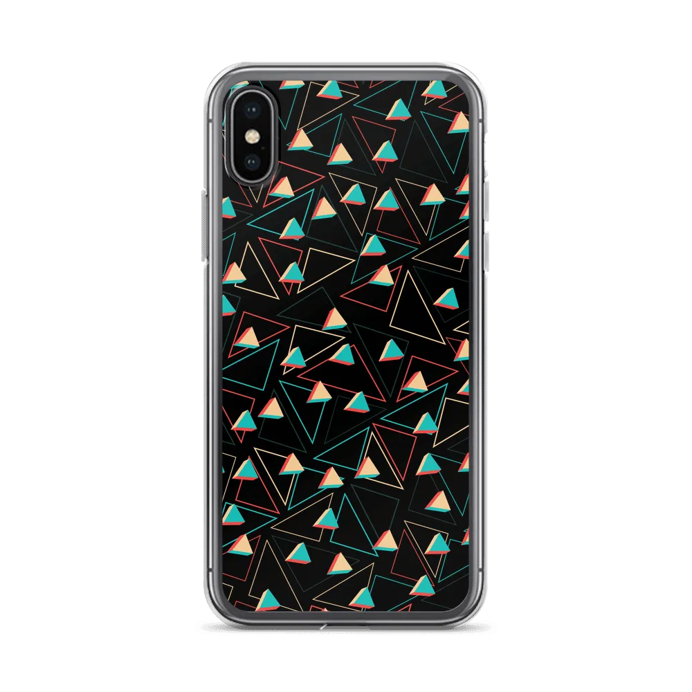 Triangular Candied Black iPhone Case