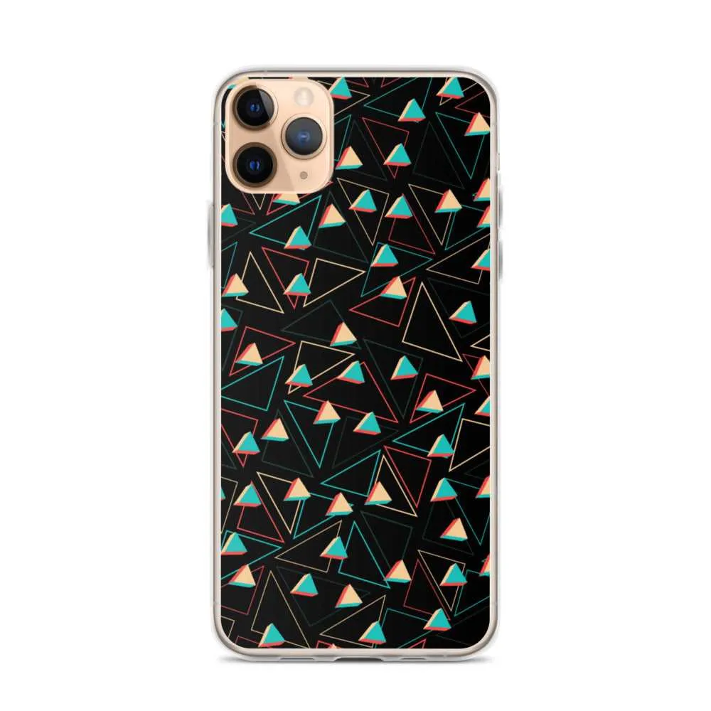 Triangular Candied Black iPhone Case