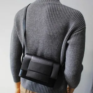 Vvsha  Christmas Gift Black Small Flap Crossbody Bag