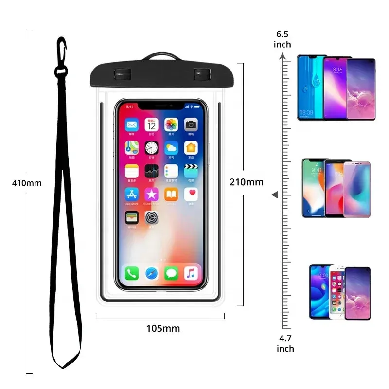 Waterproof Phone Pouch/Case Universal Clear Dry Beach/Pool Bag for Phone