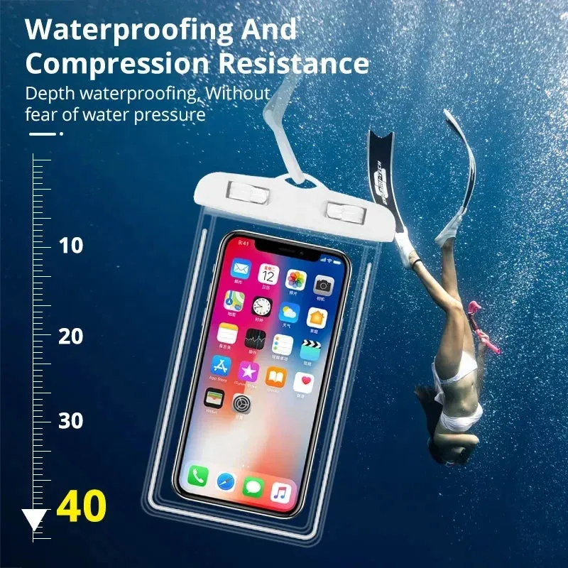 Waterproof Phone Pouch/Case Universal Clear Dry Beach/Pool Bag for Phone