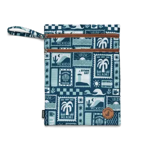 WET BAG Blue Postcards