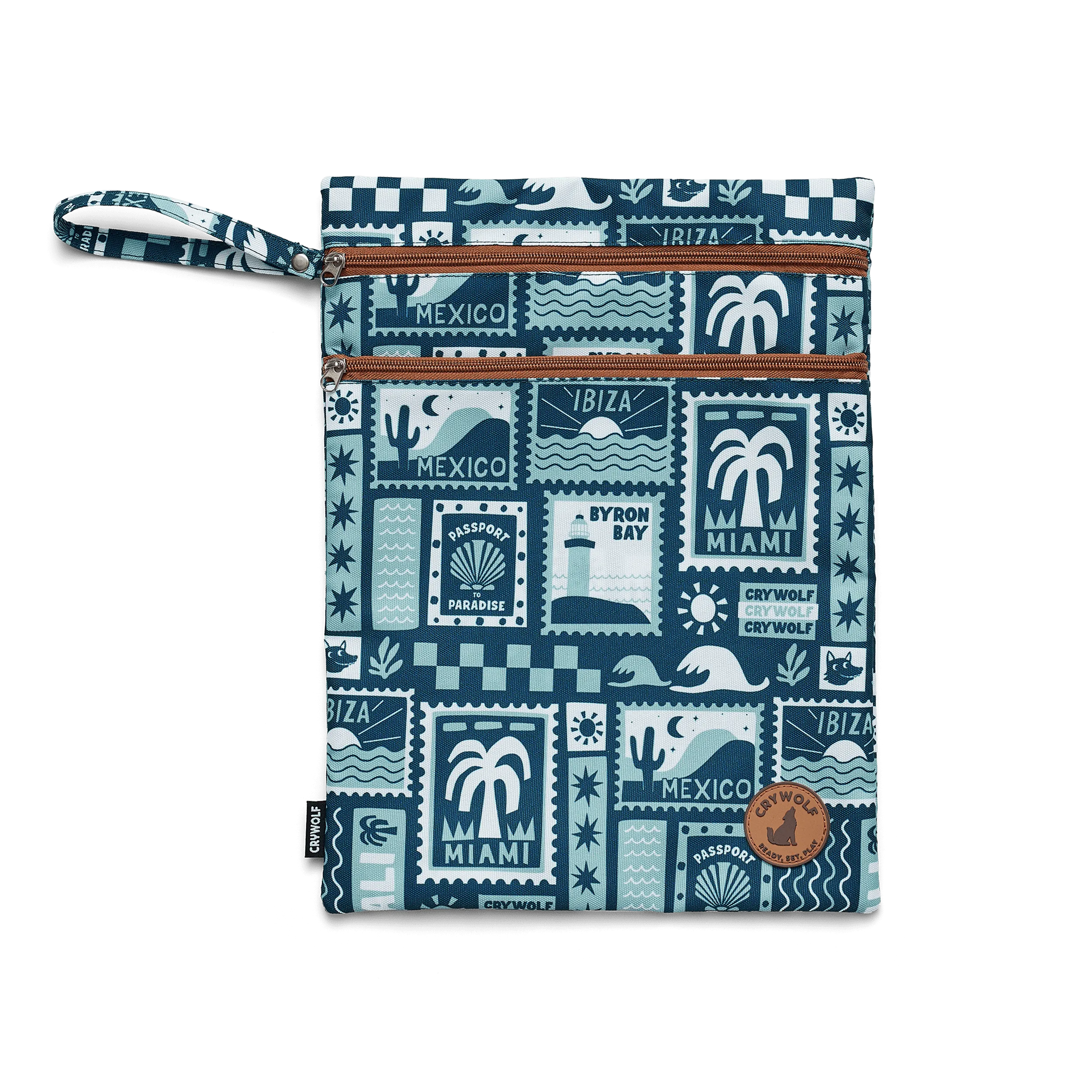WET BAG Blue Postcards