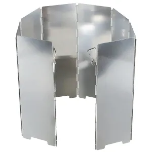 Windscreen, Aluminium, foldable, large, 8 blades, ca. 67 x 24 cm