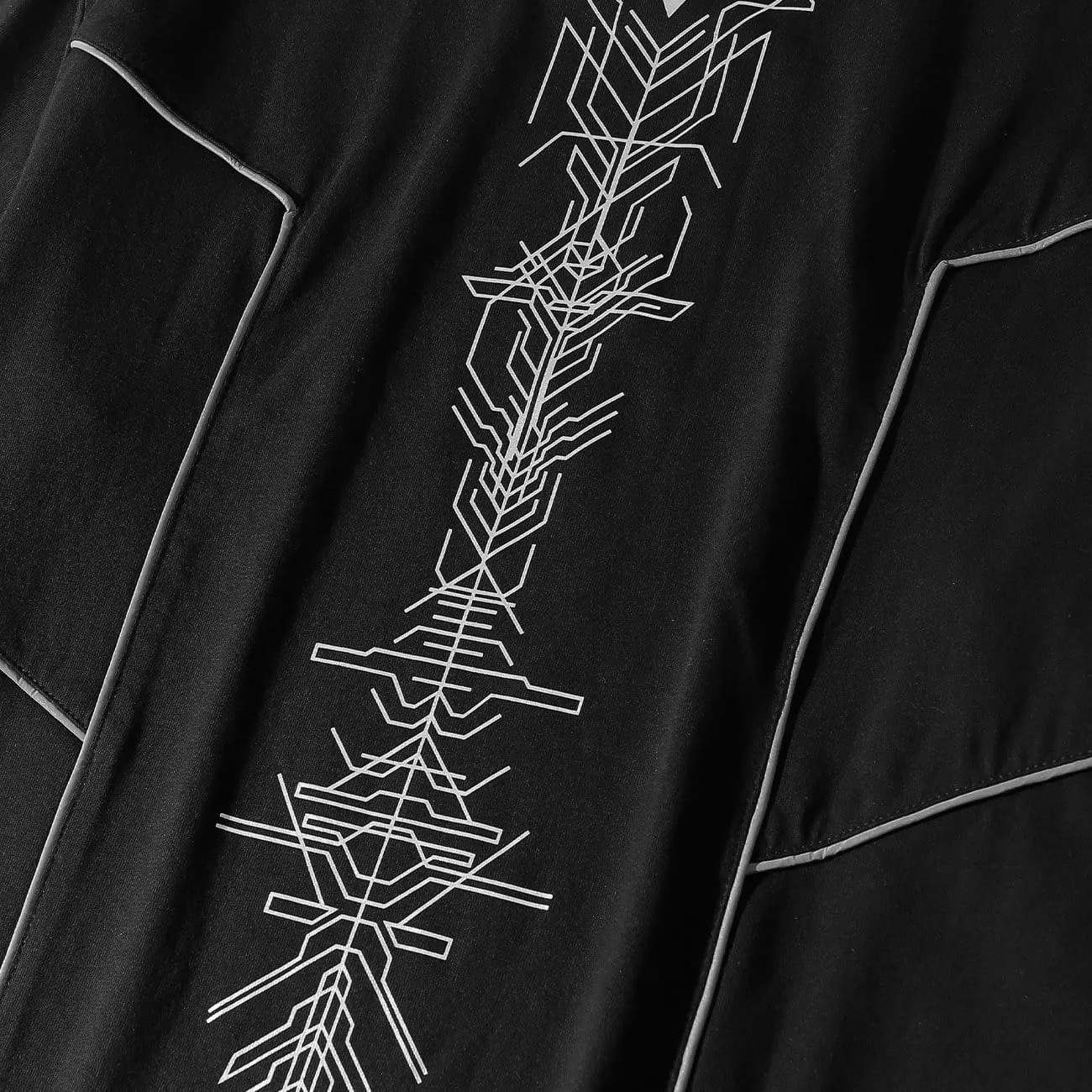 WLS Functional Reflective Strip Print Cotton Tee