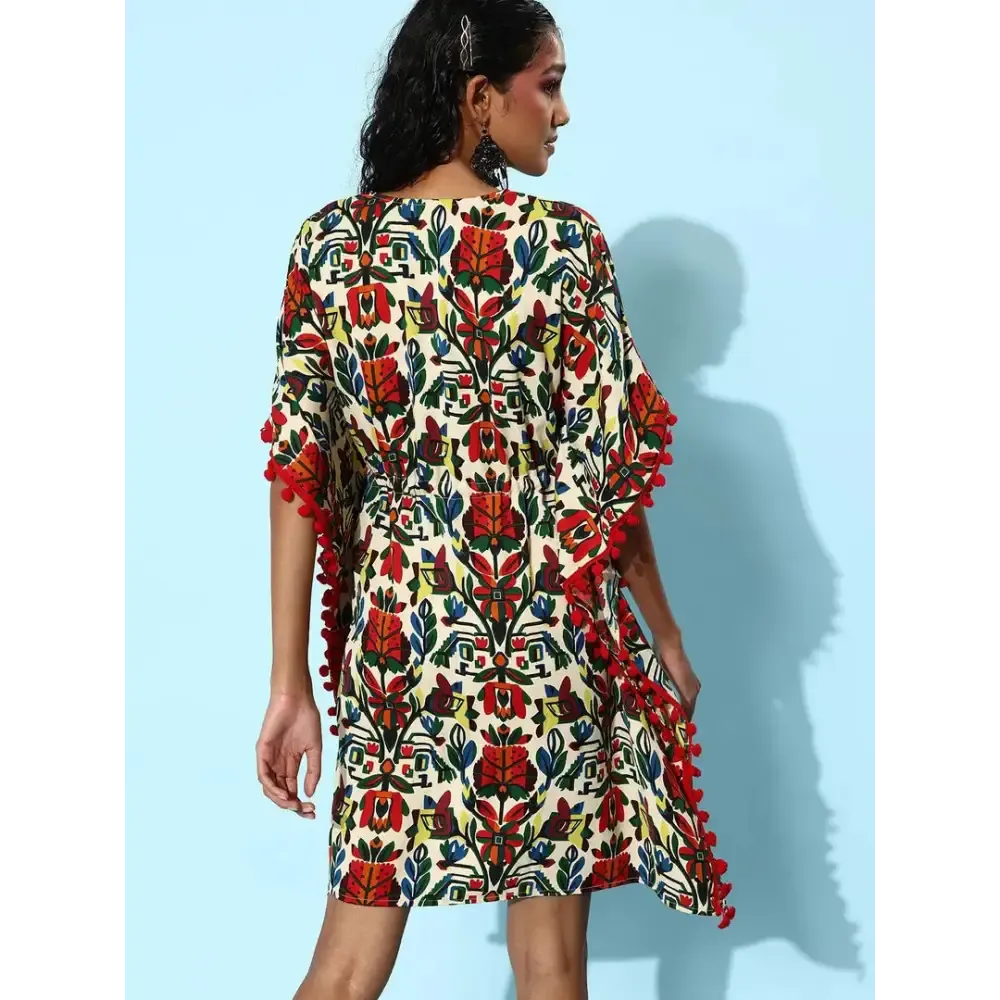 Women Stylish Polyester Kaftan Dress