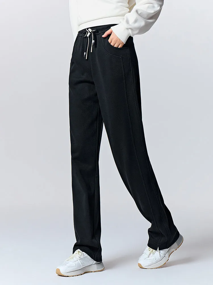 Women's red straight pants